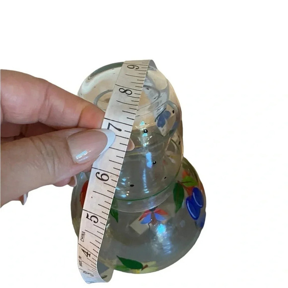 Royal Danube hand painted crystal tumble up bedside water carafe set - Picture 9 of 10